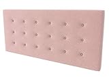 cabecero 180 blanco Color: Rosa palo textil suave. Medidas: Para cama de 180 (190 x 70 cms)