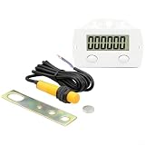 KiraKira Magnetischer Näherungszähler, 20 Hz für maximale Frequenz, geringer Stromverbrauch, seismisches Design, Stanz- und Reparaturwerkzeuge, 68 x 38 x 30 mm, Weiß