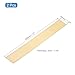 uxcell 2 Pcs Brass Flat Bar Stock, 0.08