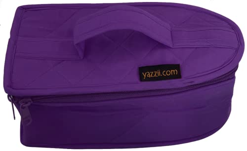 Image of Yazzii Iron Storage Case - Iron Protective Cover - Travel Iron Holder with Handle & Zipper Closure - Iron Carrying Storage Bag - Dustproof & Easy to Carry Purple