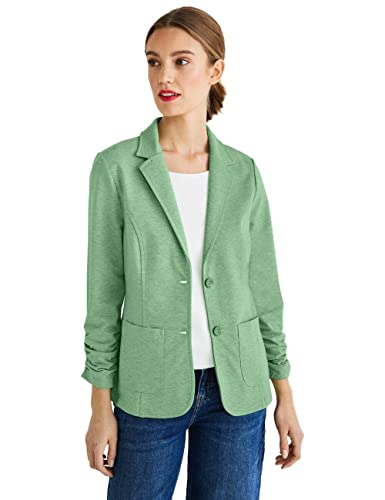 Street One Damen A211816 Sweatblazer, Light Brisk Green Melange, 40 EU