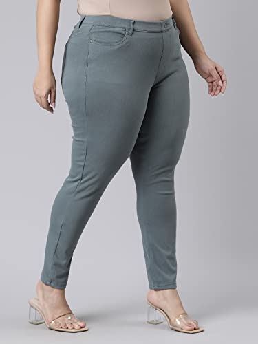 Image of GO COLORS Women Mid Rise Premium Straight Jeans