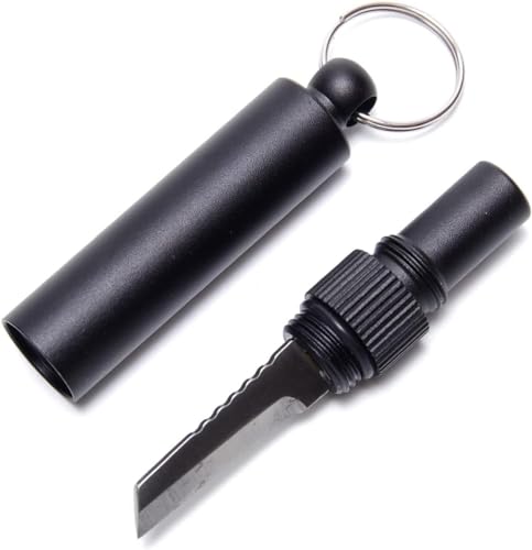グランディオス 【 笛付き 】 ナイフ アウトドア 小型 キーリング ホイッスル キャンプ ミニナイフ キーホルダー 釣り コンパクト GD-HUENFの商品画像（Amazon）