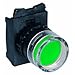 22mm Push Button Body, Recessed, Green (Requires Auxiliary Contact Block for Proper Operation)
