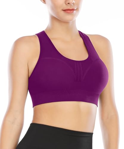 Image of Heathyoga High Impact Sports Bras for Women High Support Padded Sports Bra Pack Racerback Bras for Women Workout Bra Sets