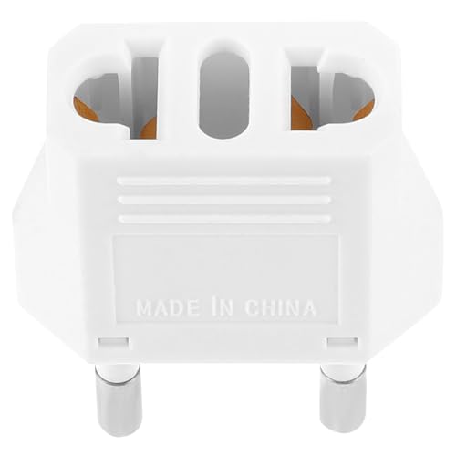 Cabilock Adaptador Europeo Multifuncional 6A para Enchufe Americano E Italiano, Portátil y Compacto para Viajes Internacionales, Compatible Ca 220v, 1 Unidad