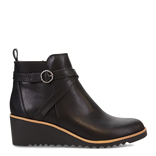 LifeStride Womens Zinfandel Ankle Boot, Black, 9 Wide US2