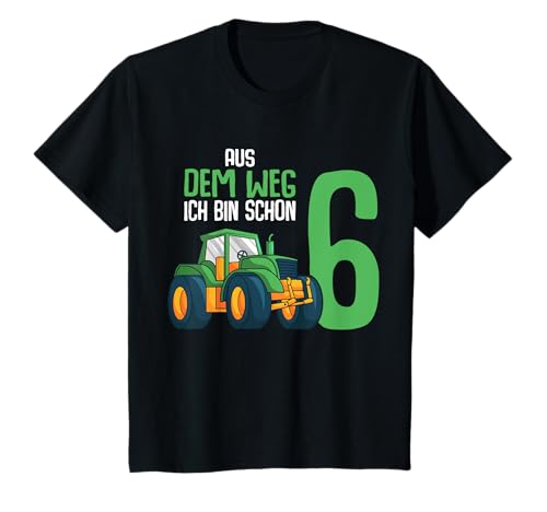 Youth 6th Birthday Tractor Tractor 6 Years Children Boy T-Shirt