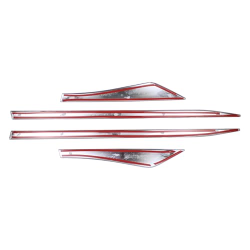 Moldura lateral inferior cromada para Nissan Rogue y X-Trail, kit de 4 piezas 6