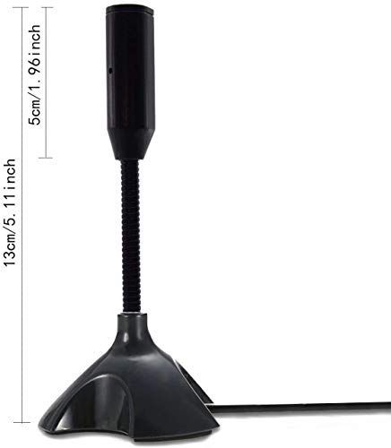 Storin Mini Speech Microphone with USB Connector Stand for PC Laptop Desktop - Image 2