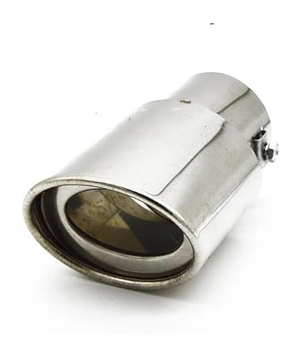 Silenciadores tubo escape para Opel punta de tubo acero inoxidable plateado recto para coche 1