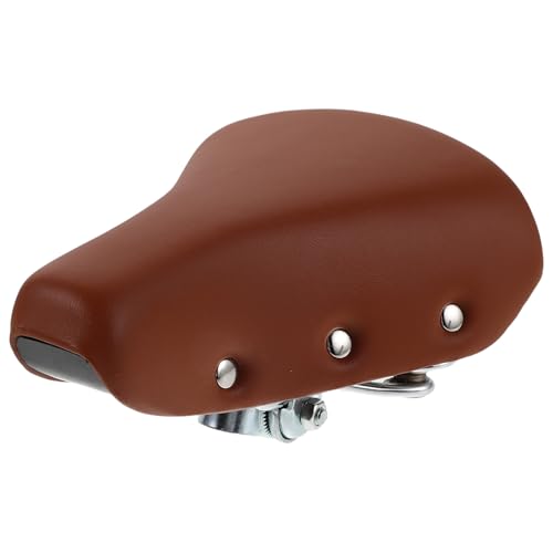 Selle de vélo vintage en cuir PU avec rembourrage mousse grand confort