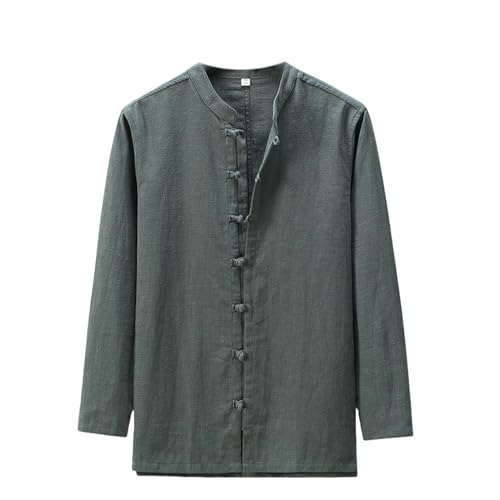 T-shirt style national chinois avec boutons grenouille pour homme