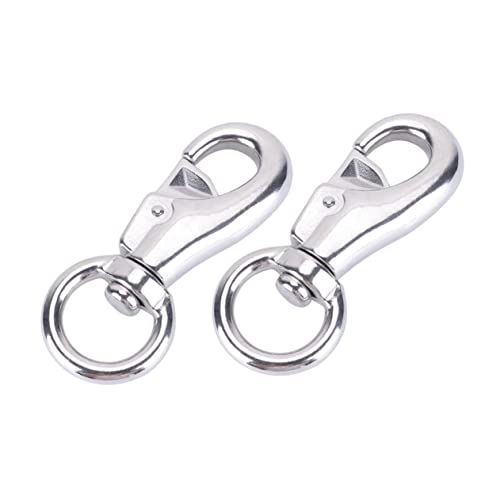 Hemobllo 2pezzi Gancio Girevole Scatto Per Sospesa Gancio Per Altalena Accessori Per Appendere in Metallo Robusto e Durevole Rotazione Gradi Facile Installare