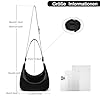 GSenhui Kleine Handtasche Damen Y2K Schultertasche Klein Elegant Hobo Shoulder Bag Women PU Leder Umhängetasche Vintage für Frauen Reisen #5