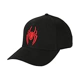 Spider-Man Embroidered 3D Logo Black Traditional Adjustable Hat