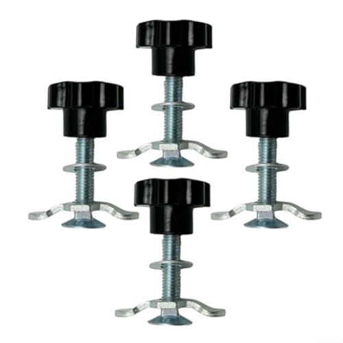 Cargo Fastening L Track Tie Down Accessories Set 4PCS with M8*60mm Threaded Fixings for Heavy Duty Rails in Logistics and Transport Sectors