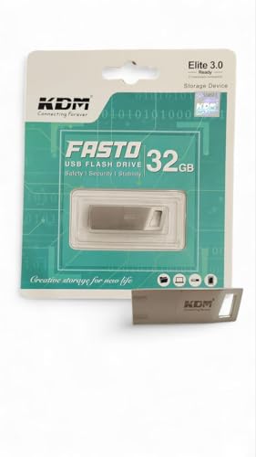 Image of KDM FASTO USB Flash Drive 32GB | Fast and Secure | Elite 3.0 Ready Storage Device