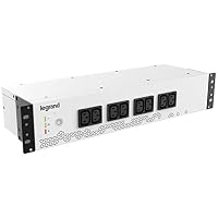 LEGRAND, 19" Rack PDU mit integr. USV-Anlage, 800VA - 480W, 1-phasig 230V mit 8 facher IEC Steckdosenleiste für 19-Zoll Racks / Netzverteilerschränken, Überbrückungszeit bis zu max.15 Minuten, 310331 – Ansicht 5