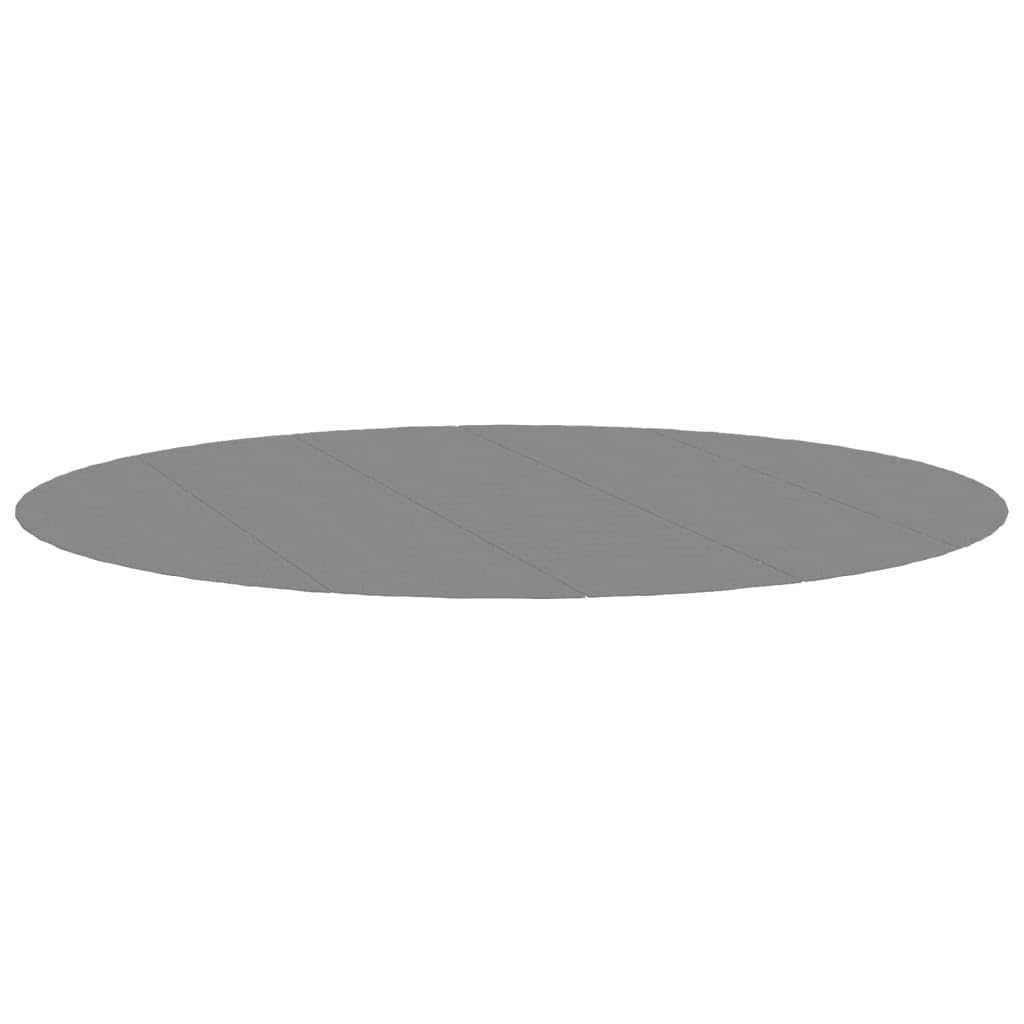 vidaXL Tapiz de Suelo Piscina geotextil de poliéster Gris Claro Ø550cm, Lona Suelo Piscina, Protector de Suelo para Piscina, Alfombra de Piscina