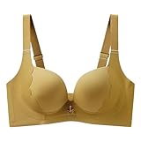 MOONBADI Dirndl Damen Grün Damen BH Full Cup Atmungsaktiver Schalen BH Push Up Ohne Bügel BH Damen BH Push up 115E
