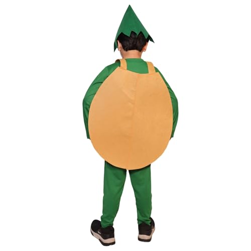 Image of Kaku Fancy Dresses Fruit and Vegetable Costume Paper Cutout with Cap For Kids | Healthy Food Costume For Boys & Girls (Tracksuit Not Included)