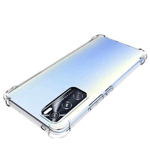 Image of Lustree Compatible with vivo V20 SE Back Cover| Clear + TPU Case with 4 Corner Air Cushion Protection & Camera Protection | Slim& Stylus Cover for vivo V20 SE