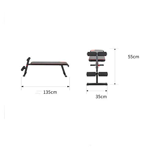 Image of Small Dumbbell Dumbbell Bench, Sit-up Aid Fitness Equipment for Men and Women Home Folding Bench Stool Fitness Dumbbell