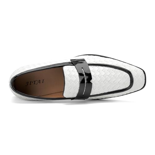 Image of JITAI Mens Velvet Loafers Dress Shoes Loafers for Men Tuxedo Suit Shoes