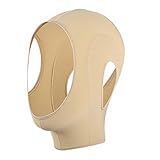 无 chin strap, Facial Cheek V Shape Lift Up,Post Surgical Chin Strap Bandage for Women - Neck and Chin Compression Garment Wrap - Face Slimmer, Jowl Tightening, Chin Lifting(Beige)