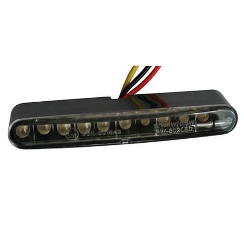Feu arrière LED High Side à rayures transparent une finition haut de gamme