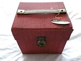 To Hold 30 7'singles 1960s Red / Cream - Classic Retro Record Case (UK shipping only) 7' 45