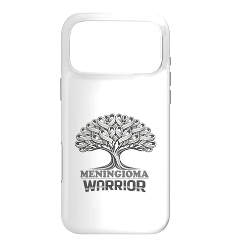 Meningioma Warrior Tree Ribbon Gray Brain Tumor Awareness �X�}�z�P�[�X iPhone 17 Pro Max �p