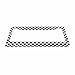 Nicokee Decorative License Plate Frame Black and White Checkerboard Car Tag Frame Aluminum Auto License Plate Holder for Men Women