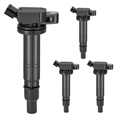 Image of 4-Pack UF495 Ignition Coils Compatible with Toyota Camry Corolla Matrix Solara 4runner Tacoma Tundra FJ Cruiser Compatible with Scion XB, 2.4L 2.7L L4 4.0L V6 - Replaces 9091902260