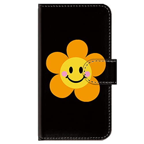 �K�[���Y�l�I �ėp AQUOS wish5 SH-52F �ƌ݊����̂���P�[�X �蒠�^ �X�}�z�P�[�X �g�уJ�o�[ �ϏՌ� (SMILE*flower �I�����W) SHARP SH-52F-PD-BKR-YSZ-0243