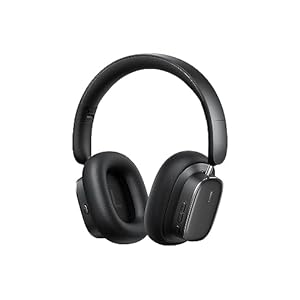 Baseus Active Noise Cancelling Headphones with 100H Playtime, LHDC Hi-Res Sound, Reduce Noise by Up to 95%, Spatial Audio, ENC Mics, 0.038s Low Latency, Bluetooth 5.3 Wireless Headphones – Bowie H1i