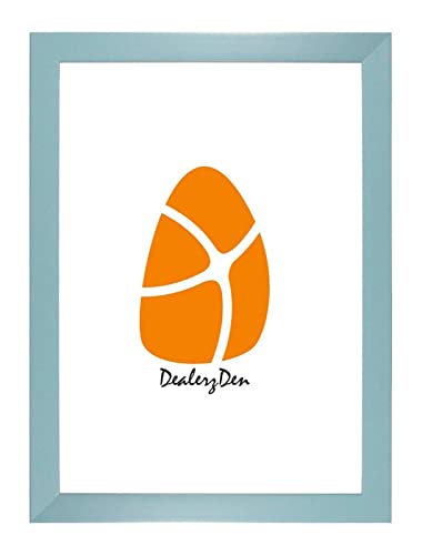 Rainbow 20 Colours Range Modern Thin Picture Photo Poster Frame Decor A2 A3 A4 A5 Sizes (Light Blue, A4)