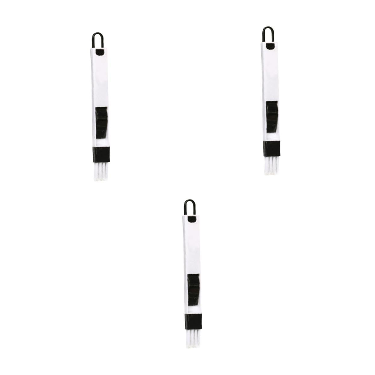 FOMIYES 3pcs Groove Cleaning Brush Keyboard Cleaning Brush Window Groove Brush Tool Cleaning Brush Keypad Cleaning Tool Household Cleaning Tool Keyboard Cleaning Tools Black