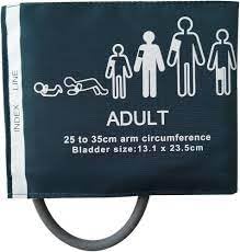 RESUSCITATIONS BP Monitor Cuff for Blood Pressure Monitor For Adult - Size 22-35 CM,Pack Of 1-picture-33