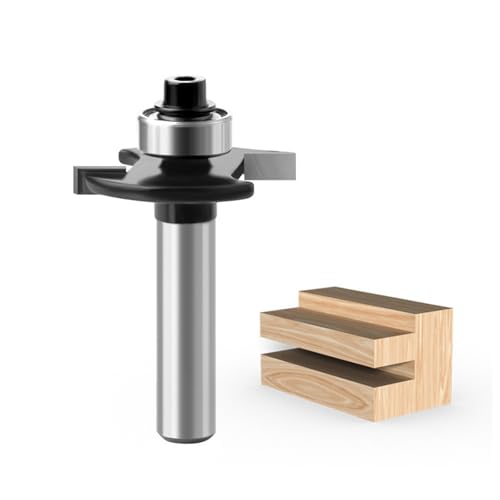 Fresa para fresadora, juego de fresas de disco para fresadora, vástago de 8 mm, fresa de madera, fresadora de ranura y muelle, fresa a ras para corte de madera (4 mm)