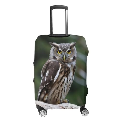 Wild Owl Birds Luggage Cover, Elastic Luggage Protector Fits 19-32in Suitcases, Washable & Anti-Scratch Suitcase Cover for Men Women XL4