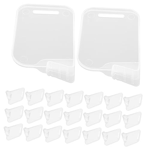SOPOTUTU 40 piezas Divisores Transparentes para Frigorífico Separadores Extraíbles para Puerta Lateral de Congelador Organizadores Prácticos para Almacenamiento Doméstico