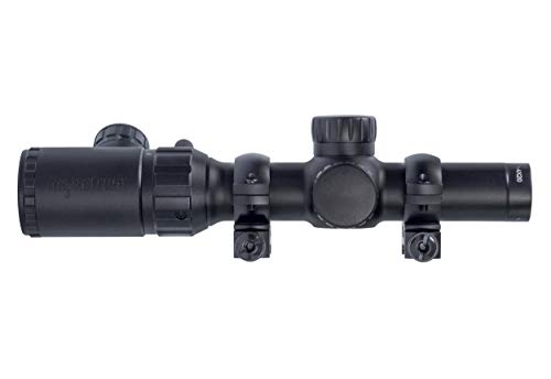 Monstrum S1420-R-RG 1-4X20 Rifle Scope With Rangefinder Reticle And Medium Profile Scope Rings thumb #1