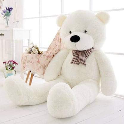 Image of Giant Plush Teddy Bear - Soft, Cuddly Plush Toy for Valentine's Day, Birthdays, Anniversaries for Kids, Girls, & Loved Ones 36 Inch Stuffed Animal Toy - Soft White Bear 90cm
