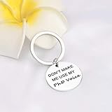 AKTAP Funny PHD Graduation Gift Doctorate Student Graduate Keychain Don’t Make Use Me Phd Voice Learned Scholar Graduate Gift (PHD Keychain)