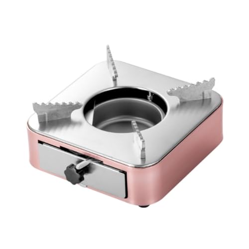 LAJOKING アウトドア用品 、アルコールストーブ 、バーナー 小型 、固形燃料用、 火力調節可能 、コンパクト、 軽量 、携帯便利 、キャンプ登山向け、 家庭商用兼用 、引き出し式 (ローズゴールド)