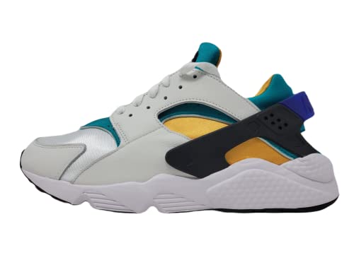 Nike Men's Air Huarache Running Shoes, White/Blue-Emerald-Resin, 9.5 M US