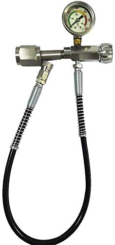 4500 PSI Fill Station Charging Adapter for Paintball PCP Air Rifle with 60cm Microbore Hose Diving Cylinder Inflation Valve