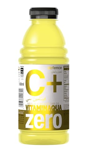 Vitamin Aqua ZERO Defence C+ Lemon Lime 6x600ml Case